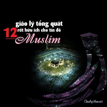 BÀI VIẾT VÀ THUYẾT GIẢNG AUDIO: "12 GIÁO LÝ TỔNG QUÁT RẤT HỮU ÍCH CHO TÍN ĐỒ MUSLIM"