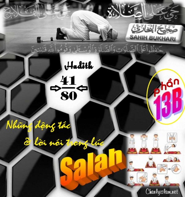 SAHIH AL BUKHARY - PHẦN 13B "NHỮNG ĐỘNG TÁC & LỜI NÓI TRONG LÚC HÀNH LỄ SALAH - HADITH TỪ SỐ 41 ĐẾN 80