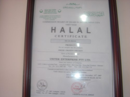 Certificat Halal